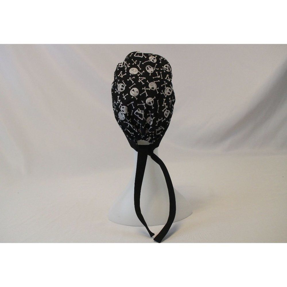 Jack Skull & Bones Surgical Scrub Cap Dentist Vet Chemo Hat - Picture 4 of 5